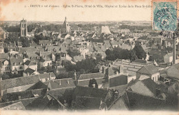 FRANCE - Dreux - Eglise Saint Pierre - Hôtel De Ville - Hôpital Et écoles De La Place St Gilles - Carte Postale Ancienne - Dreux