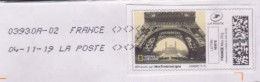 MON TIMBRE EN LIGNE " TOUR EIFFEL " Oblitéré TOSHIBA 03930A-02 Sur Enveloppe Entière (524)_Ti2616 - Altri & Non Classificati