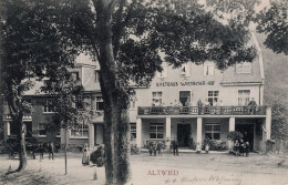 ALTWIED - GASTHAUS WIEDISCHER-HOF - CARROZZA E CAVALLO - ANIMATA - CARTOLINA FP SPEDITA NEL 1910 - Neuwied