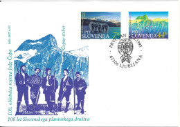 Slovenia FDC 27-2-1993 100 Years Of Slovenian Mountaineering Association With Cachet - Slovenia