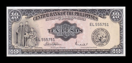 Filipinas Philippines 10 Pesos ND (1949-1969) Pick 136f Sc Unc - Filippijnen