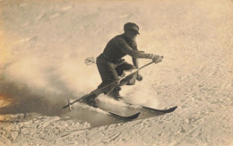 Sports D'hiver , Ski * Carte Photo * Skieur * Montgenèvre , Christiania * Alt 1860m - Sport Invernali