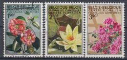 BELGIUM 1580-1582,used,flowers - Used Stamps