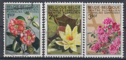BELGIUM 1580-1582,used,flowers - Oblitérés