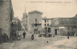 Châtel Guyon * Châtelguyon * Place Du Marché Et L'église Du Village * Vitrerie - Châtel-Guyon