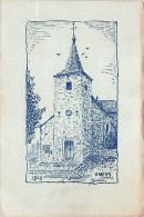 Thuex - ONEUX - Illustrateur - L'eglise - 1923 - Theux