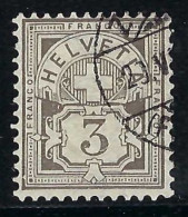 SUISSE Ca. 1882-89: Le ZNr. 59A, Obl. CAD - Gebraucht