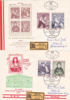 KONSTLERHAUS,2X REGISTERED COVERS FDC   1961  AUSTRIA - FDC
