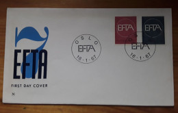 NORUEGA EFTA 1967 FDC/SPD MNH - FDC