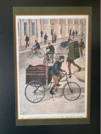 France 2015 - Vignette Cinderella Philaposte Messagers Nationaux Vélo Bicycle Fahrrad Bike Paris - Autres & Non Classés