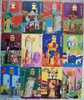 12 Cards Cartes DEPART IMMEDIAT... From FRANCE, New York, Pise, Pekin, London, Moscow, Amsterdam, Caire, Tokyo, Cuba - Telefoon