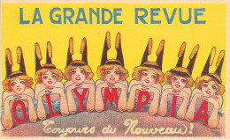 OLYMPIA La Grande Revue , Paris Olympia * CPA Publicitaire Illustrateur DAMARE Damaré * Théâtre Artistes - Advertising