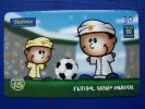 Sport, Soccer Football, Futbol, Brasil, Cartoon, Comics, Brazil, Phone Card, Telefonica, - Deportes