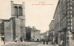 Cunlhat * Place De L'église Et Rue Centrale Du Village - Cunlhat