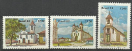 Brazil 1982 Mi 1906-1908 MNH  (ZS3 BRZ1906-1908) - Iglesias Y Catedrales