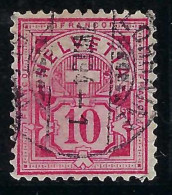 SUISSE Ca. 1894-99: Le ZNr. 61B, B Obl. CAD "Lorraine" - Gebraucht