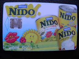 Chip Phone Card From Mexico, Ladatel Telmex, Promotion Nestle Nido Kinder, Bee On Back Side - Mexiko