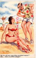 ILLUSTRATEUR JEAN CHAPERON - PLAGE NAGE NAGEUR - MAILLOT DE BAIN - NU NUDE PIN UP - Chaperon, Jean