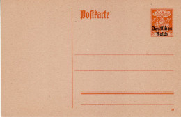 GERMANY WEIMAR REPUBLIC 1920 POSTCARD  MiNr P 124 UNUSED - Cartes Postales
