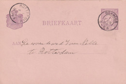 Briefkaart 1 Feb 1895 Boxmeer (postkantoor Kleinrond) Naar Rotterdam - Poststempel