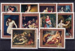 ER02 Hungary 1968 Paintings From The Meseum Of Fine Arts Budapest - Used Stamps - Oblitérés