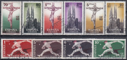 ESPAÑA 1960 Nº 1280/1289 C.I.F. SERIE COMPLETA USADO (REF.02) - Gebraucht