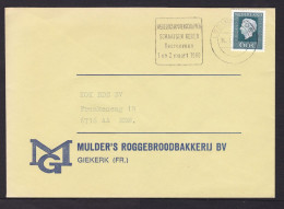 Netherlands: Cover, 1980, 1 Stamp, Queen, Cancel World Cup Ice Skating, Sports, From Rye Bread Bakery (traces Of Use) - Storia Postale