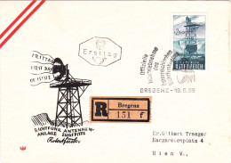 TELECOMUNICATIONS,  COVERS  FDC  1959  AUSTRIA - FDC