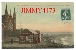 CPA - LE HAVRE En 1908 - L'Eglise N.-D.- Des Flôts Et La Rue Vacquerie ( Ste- Adresse ) - L L  N°48 - Cap De La Hève