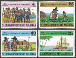 St Kitts-Nevis. 1973 300th Anniversary Of Sir Thomas Warner's Landing On St Christoper. MH Set. SG 258-261. M3129 - St.Christopher-Nevis & Anguilla (...-1980)