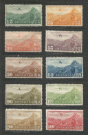 CHINE  / POSTE AERIENNE SERIE COMPLETE DU N° 21(B) AU N° 30(B) NEUF Sans Gomme - Luftpost