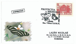 COV 22 - 1226-a, BUTTERFLY, Environmental Protection, Romania - Lilliput Cover - Used - 2005 - Cartoline Maximum