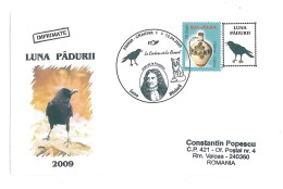 COV 22 - 535 La FONTAINE, RAVEN, Le CORBEAU Et Le Renard, Romania - Cover - Used - 2009 - Maximum Cards & Covers