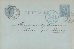 Briefkaart 11 Mei 1887 De Bilt (postkantoor Kleinrond) Naar Parijs - Marcophilie