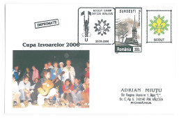 SC 06 - 1289 SCOUT, Cupa Izvoarelor, National CAMP. Romania - Cover - Used - 2006 - Covers & Documents