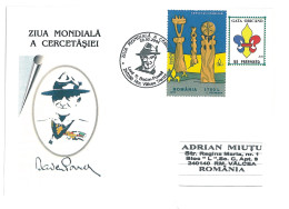 SC 06 - 1295 SCOUT, Robert BADEN POWELL, Romania - Cover - Used - 2004 - Covers & Documents