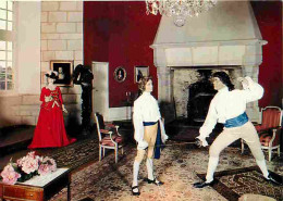 18 - Culan - Intérieur Du Château - Exposition Le Costume En France - Un Maître D'armes Et Son élève - Jeune Femme En Te - Culan