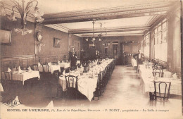 25-BESANCON- HÔTEL DE L'EUROPE 15 RUE DE LA REPUBLIQUE- LA SALLE A MANGER - Besancon