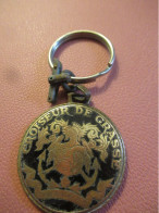 Porte-Clé Ancien/ Marine/ Militaria/CROISEUR De GRASSE/ Domine Responde Prome/ Vers 1950-1960    POC761 - Porte-clefs