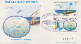 Enveloppe  FDC  1er  Jour    WALLIS  Et  FUTUNA     Le   Marquage  Des   Bonites   1979 - FDC