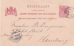 Briefkaart Geuzendam 61     8 Aug 1904 Abcoude (postkantoor Kleinrond) Naar Hamburg - Postal History