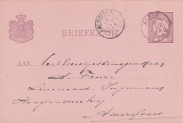 Briefkaart  16 Dec 1894 Alfen (postkantoor Kleinrond) Naar  Amersfoort (kleirnrond) - Postal History
