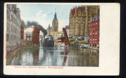 WISCONSIN - Milwaukee - Grand Avenue , Bascule Bridge . Early Unused PPC. USA. Ship - Milwaukee