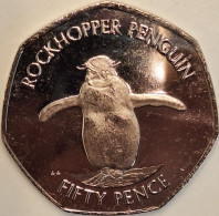 Falkland Islands - 50 Pence 2021AA, Northern Rockhopper Penguin, UC# 122 (#3863) - Malvinas