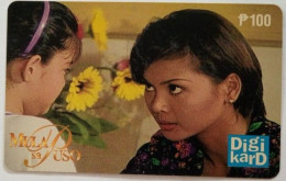 Philippines Digitel P100 Digicard - Mula Sa Puso ( From The Heart ) Popular TV Series - Philippines