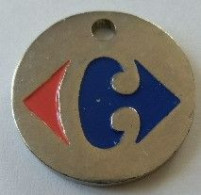 Jeton De Caddie - Magasins - Carrefour - NANTES - LA BEAUJOIRE - En Métal - - Trolley Token/Shopping Trolley Chip