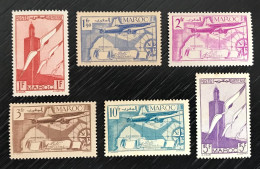 Lot De 6 Timbres Neufs* Maroc 1939 - Poste Aérienne