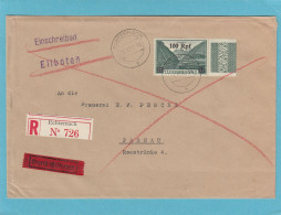 EINGESCHRIEBENER BRIEF AUS ECHTERNACH DURCH EILBOTEN NACH PASSAU,DEUTSCHLAND,1941. - 1940-1944 Ocupación Alemana