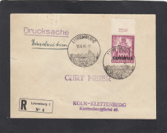 EINGESCHRIEBENER DRUCKSACHE AUS LUXEMBURG NACH KÖLN-KLETTENBERG,DEUTSCHLAND,1941. - 1940-1944 German Occupation