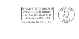 Département Du Finistère - Chateauneuf Du Faou - Flamme Secap SPECIMEN - EMA (Printer Machine)